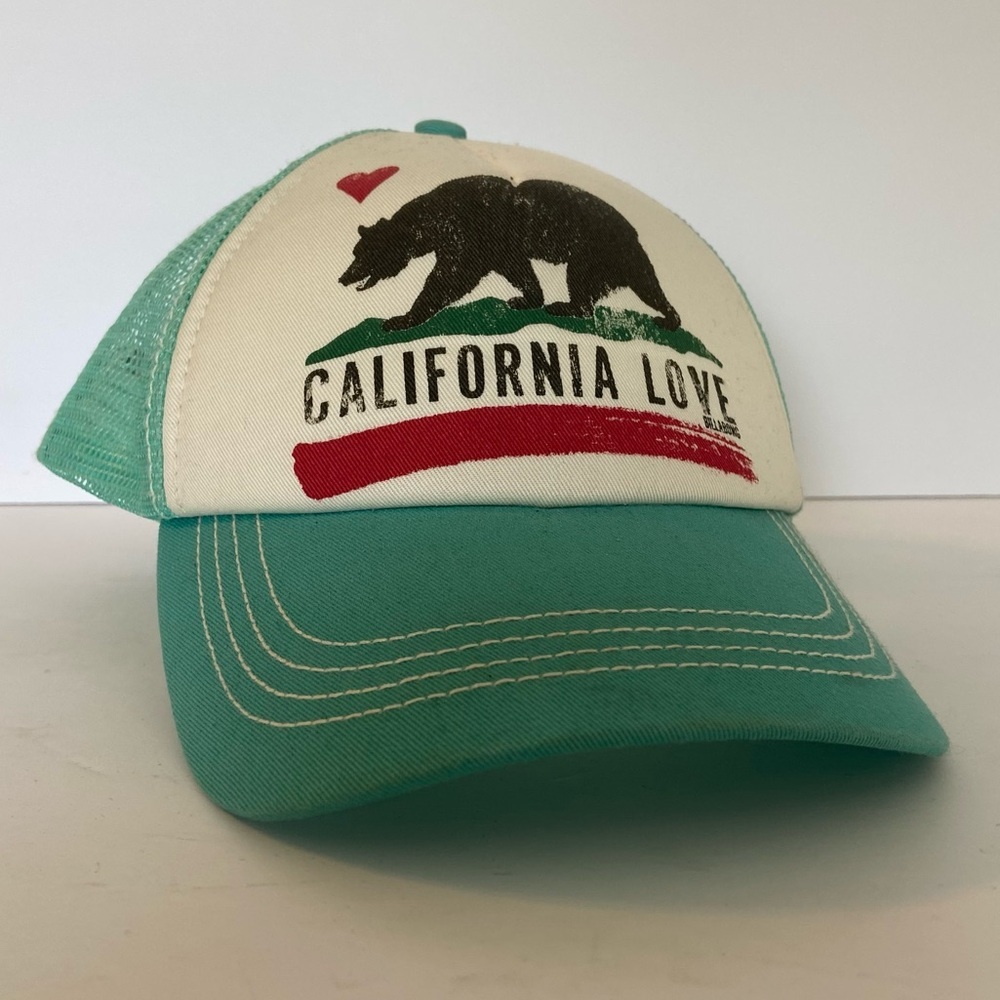 Billabong Turquoise & Cream California Love Trucker Hat